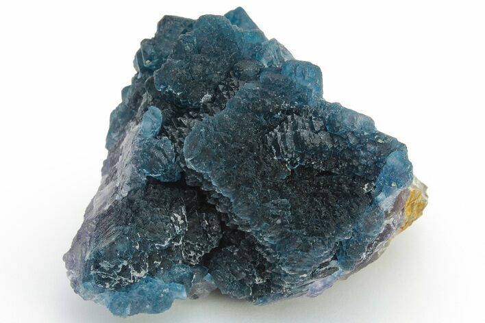 Blue, Cubic/Octahedral Fluorite Encrusted Quartz - Inner Mongolia #224799